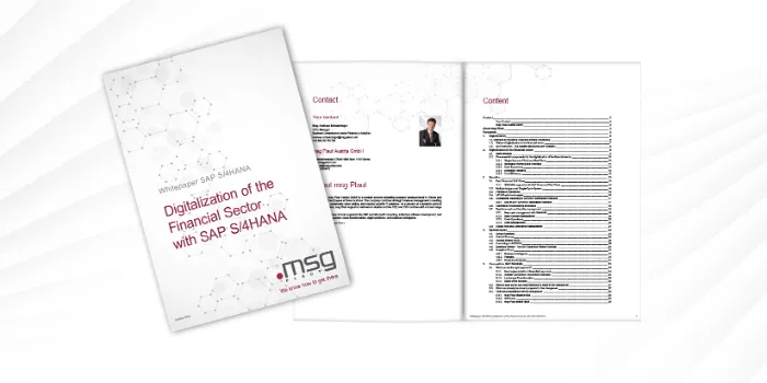 Digitalization of the Financial Sector with SAP S/4HANA