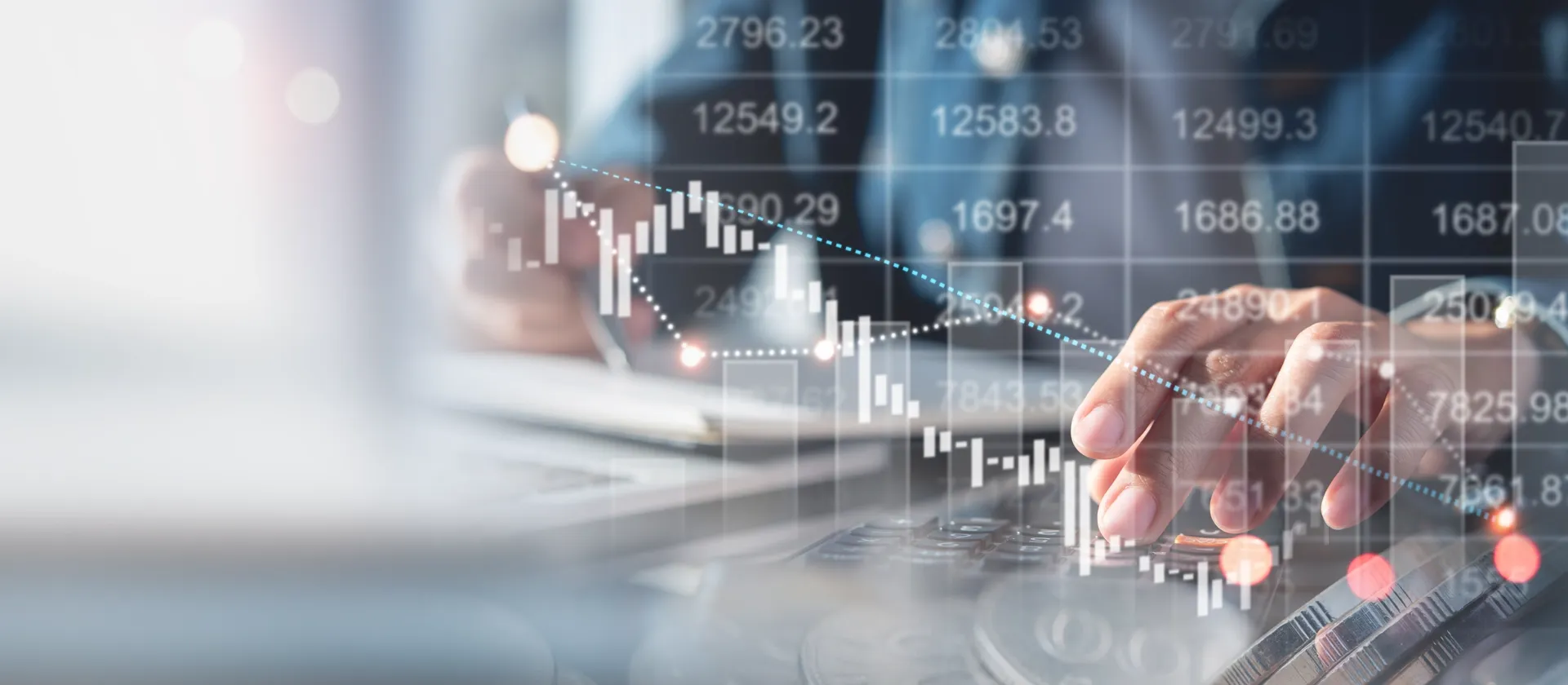 Business Financing, budget management, tax calculation, accounting banking concept, Businesswoman doing finances and calculating financial report with business graph growth chart