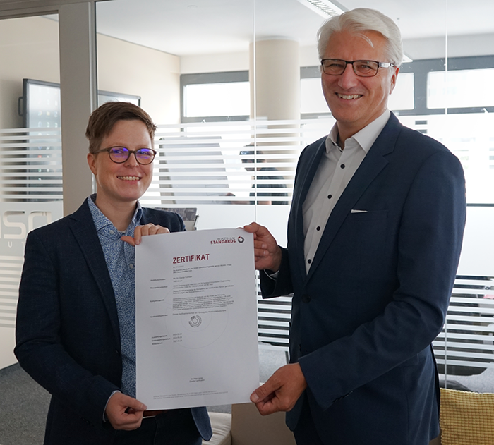 Ausgezeichnetes digitales Ethik-Know-how bei msg Plaut: Dr. Svenja Schröder VbE-zertifiziert